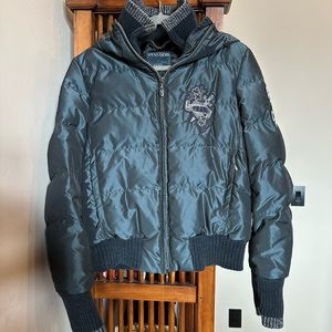 Beautiful Navy Geospirit Down Jacket
